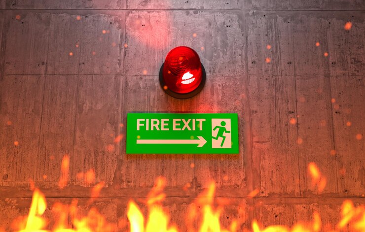 Fire Exit Board Installtion - Majestic Fire Service - Smithfield NSW